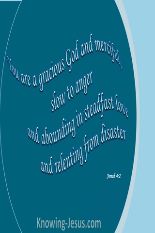 Jonah 4:2 God is Gracious (aqua)